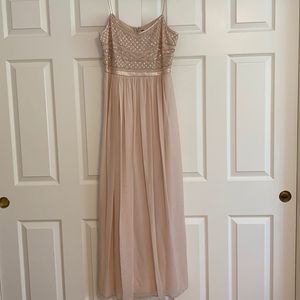 Pink chiffon gown
